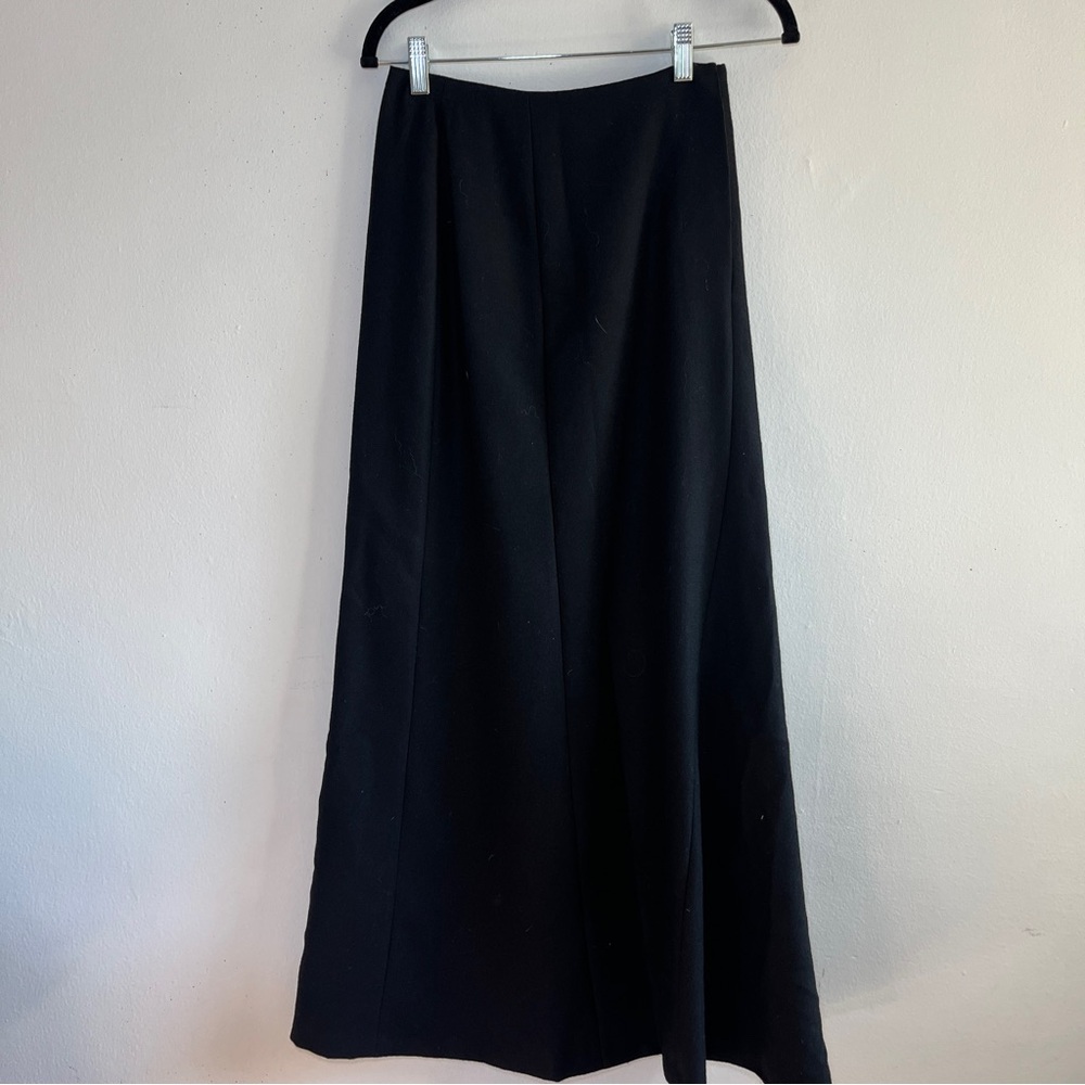 Olivier Theyskens Wool and Silk Black Maxi Skirt  Size 40
